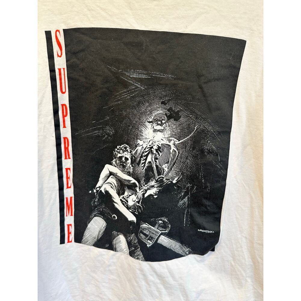 Vintage sumpreme Halloween horror tshirt rare white medium cotton - Picture 2 of 5